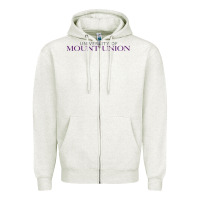 Oatmeal Heather university of mount union Zipper Hoodie - linhVisuals