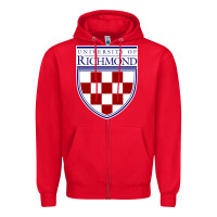Red University of Richmond Zipper Hoodie - linhVisuals