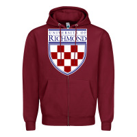 Burgundy University of Richmond Zipper Hoodie - linhVisuals