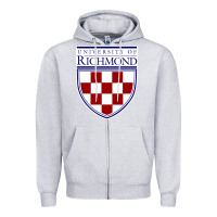 Heather Grey University of Richmond Zipper Hoodie - linhVisuals