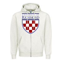 Oatmeal Heather University of Richmond Zipper Hoodie - linhVisuals