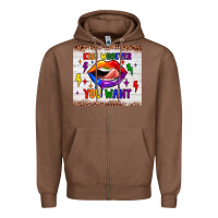 Chestnut kiss whoever you want tumbler Zipper Hoodie - JahusDesignShop