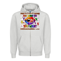 Kiss Whoever You Want Tumbler Zipper Hoodie | Teevron