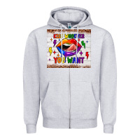 Heather Grey kiss whoever you want tumbler Zipper Hoodie - JahusDesignShop