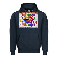 Navy kiss whoever you want tumbler Zipper Hoodie - JahusDesignShop
