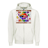 Oatmeal Heather kiss whoever you want tumbler Zipper Hoodie - JahusDesignShop