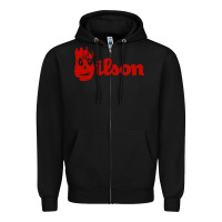 Black wilson the volleyball from castaway Zipper Hoodie - linhVisuals