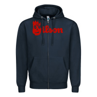 Navy wilson the volleyball from castaway Zipper Hoodie - linhVisuals