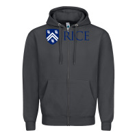 Smoke Rice University Zipper Hoodie - linhVisuals