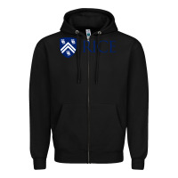 Black Rice University Zipper Hoodie - linhVisuals