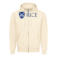 Sandshell Rice University Zipper Hoodie - linhVisuals