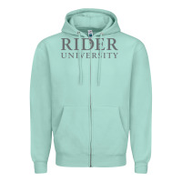 Seafoam Rider University Zipper Hoodie - linhVisuals