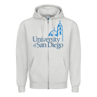 Dove Grey University of San Diego Zipper Hoodie - linhVisuals
