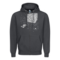 Smoke qr code cube we are the borg Zipper Hoodie - linhVisuals