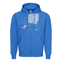 True Royal qr code cube we are the borg Zipper Hoodie - linhVisuals