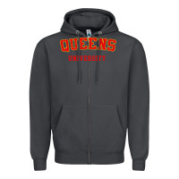 Smoke queens university Zipper Hoodie - linhVisuals