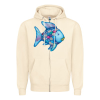 Sandshell rainbow fish Zipper Hoodie - linhVisuals