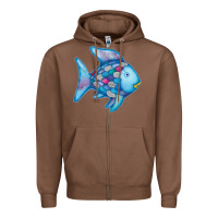 Chestnut rainbow fish Zipper Hoodie - linhVisuals