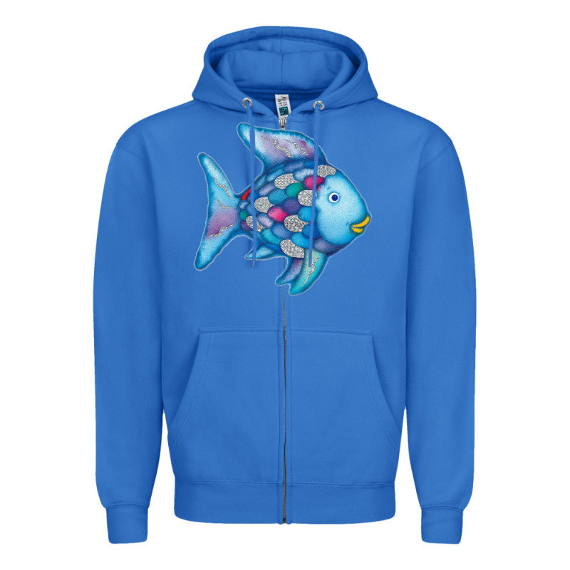Rainbow Fish Zipper Hoodie by linhVisuals | Teevron