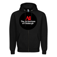Black Art Institute of Pittsburgh Zipper Hoodie - linhVisuals