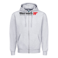 Heather Grey wentworth institute of technology Zipper Hoodie - linhVisuals