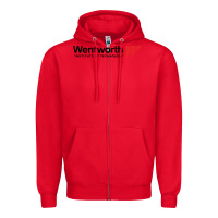 Red wentworth institute of technology Zipper Hoodie - linhVisuals