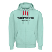 Seafoam whitworth university Zipper Hoodie - linhVisuals