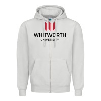 Dove Grey whitworth university Zipper Hoodie - linhVisuals