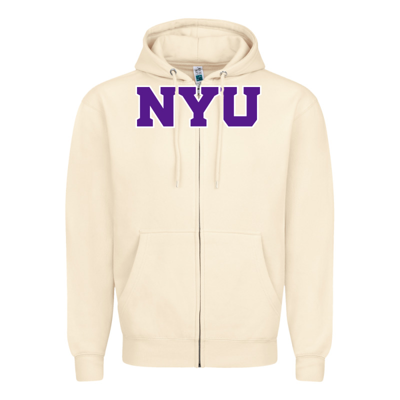 New York University Nyu Zipper Hoodie by linhVisuals | Teevron