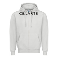 Dove Grey Calarts Zipper Hoodie - linhVisuals