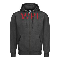 Charcoal Heather worcester polytechnic institute Zipper Hoodie - linhVisuals