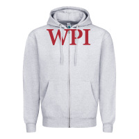 Heather Grey worcester polytechnic institute Zipper Hoodie - linhVisuals