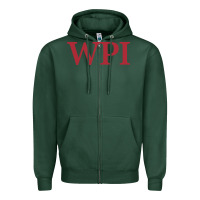 Sports Green worcester polytechnic institute Zipper Hoodie - linhVisuals