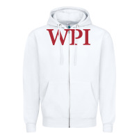 White worcester polytechnic institute Zipper Hoodie - linhVisuals
