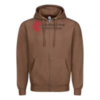 Chestnut columbus college of art and design Zipper Hoodie - linhVisuals