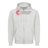 Dove Grey columbus college of art and design Zipper Hoodie - linhVisuals
