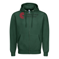 Sports Green columbus college of art and design Zipper Hoodie - linhVisuals