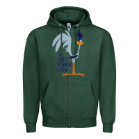 Sports Green The Road Runner Show Zipper Hoodie - linhVisuals