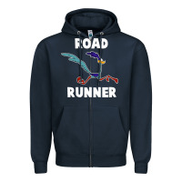 Navy Road Runner Beep Beep Zipper Hoodie - linhVisuals