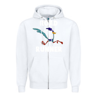 White Road Runner Beep Beep Zipper Hoodie - linhVisuals