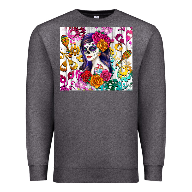 Sugar Skull Girl Premium Sweatshirt by RanaPortraitStore | Teevron