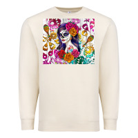 Sandshell sugar skull girl Premium Sweatshirt - RanaPortraitStore