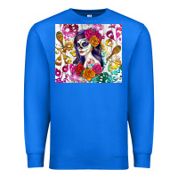 True Royal sugar skull girl Premium Sweatshirt - RanaPortraitStore