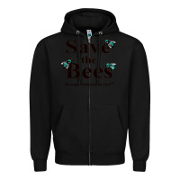 Black save the bees   tyler the creator Zipper Hoodie - linhVisuals