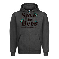 Charcoal Heather save the bees   tyler the creator Zipper Hoodie - linhVisuals