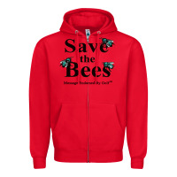 Red save the bees   tyler the creator Zipper Hoodie - linhVisuals