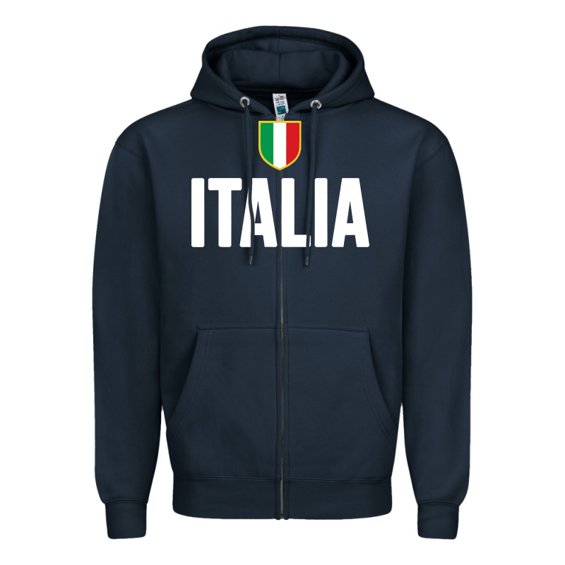 Italia Soccer Jersey Zipper Hoodie by linhVisuals | Teevron