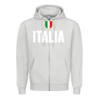 Dove Grey italia soccer jersey Zipper Hoodie - linhVisuals