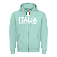 Seafoam italia soccer jersey Zipper Hoodie - linhVisuals