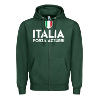 Sports Green italia soccer jersey Zipper Hoodie - linhVisuals